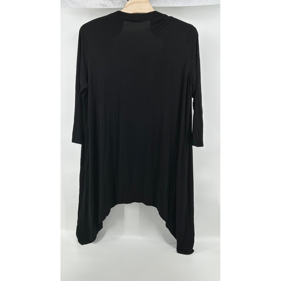 Involand Loose Long Sleeve Shrug Black 5X Layers Duster Cardigan Flowy Comfort - Picture 2 of 5